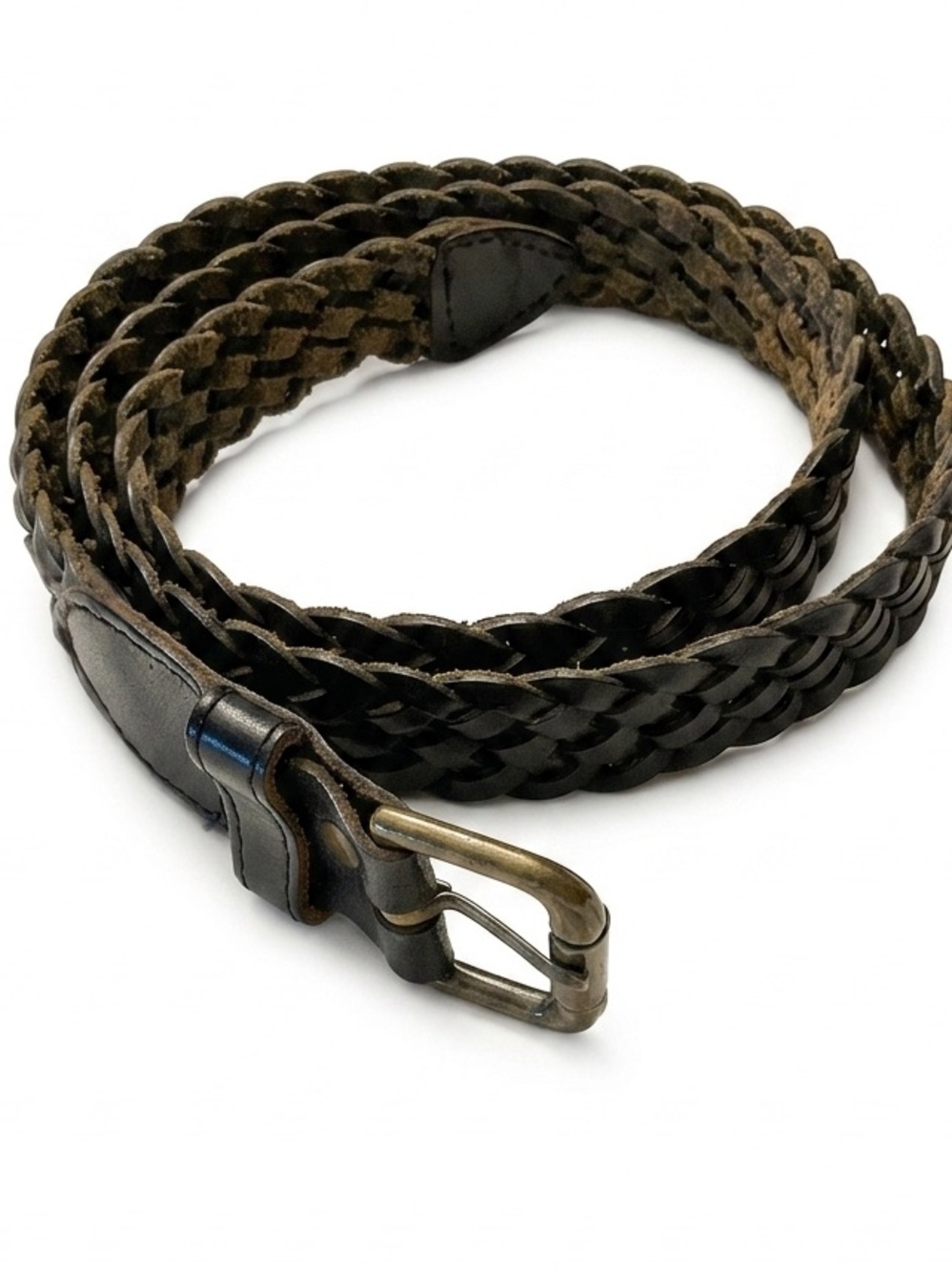 NWOT Black Braided Leather